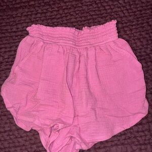 Marine Layer Pink Cali Double Cloth Shorts